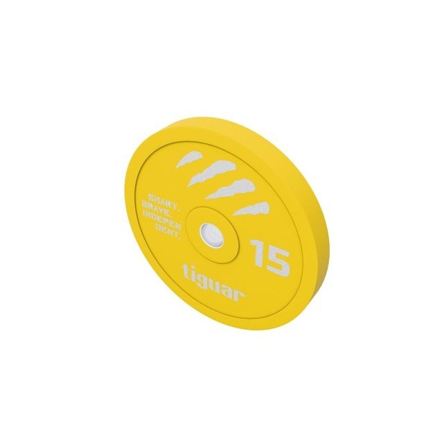 tiguar Colored Rubber Bumper spalvotas guminis svorio diskas, 15 kg