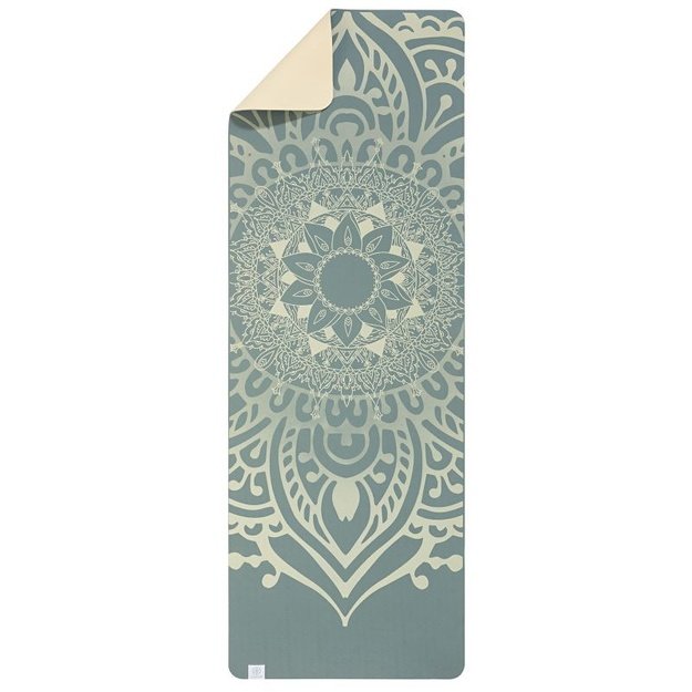 Gaiam TPE Sundial Layers jogos kilimėlis, 6 mm, šviesiai mėlynas