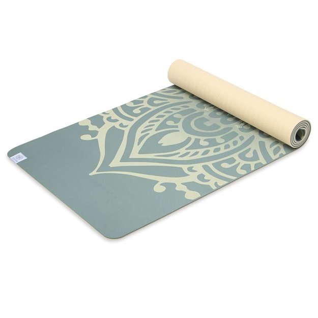 Gaiam TPE Sundial Layers jogos kilimėlis, 6 mm, šviesiai mėlynas