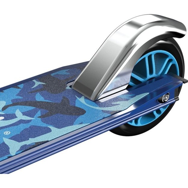 Razor A Shark Camo vaikiškas paspirtukas, mėlynas
