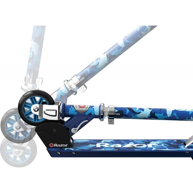 Razor A Shark Camo vaikiškas paspirtukas, mėlynas
