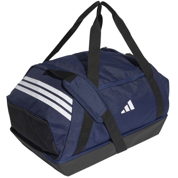 Adidas Tiro Duffle Bottom Compartment M sportinis krepšys, 59,5 cm, tamsiai mėlynas