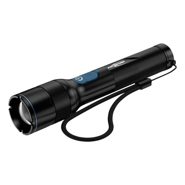 Ansmann TA2500RF įkraunamas žibintuvėlis, 2435 lm, juodas