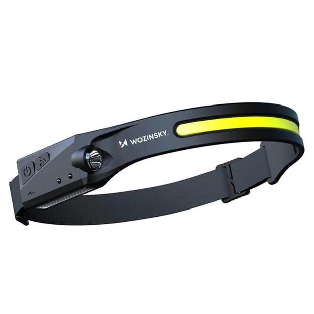 Wozinsky WLC-1200 įkraunamas galvos žibintuvėlis, 350 lm, juodas