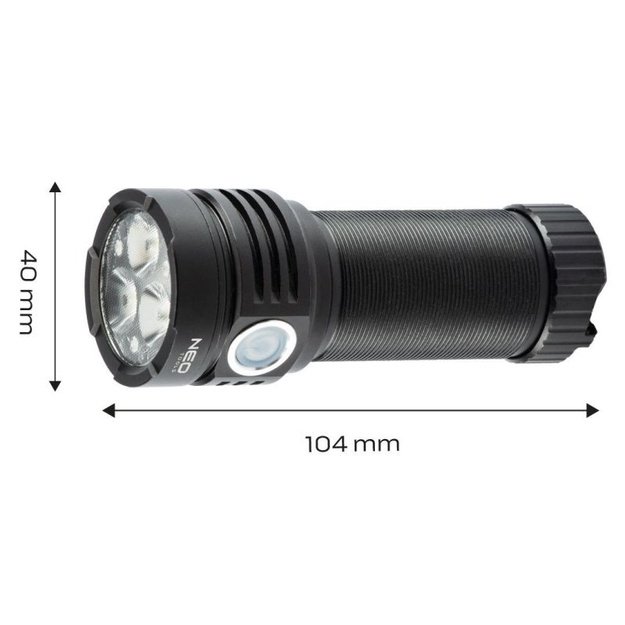 Įkraunamas žibintuvėlis su OSRAM P9 LED, 3300 lm