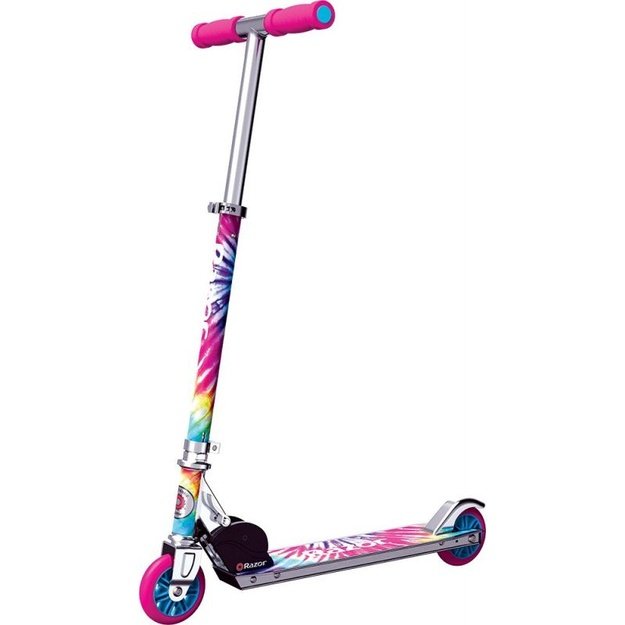 Razor A Tie-Dye vaikiškas paspirtukas, spalvotas