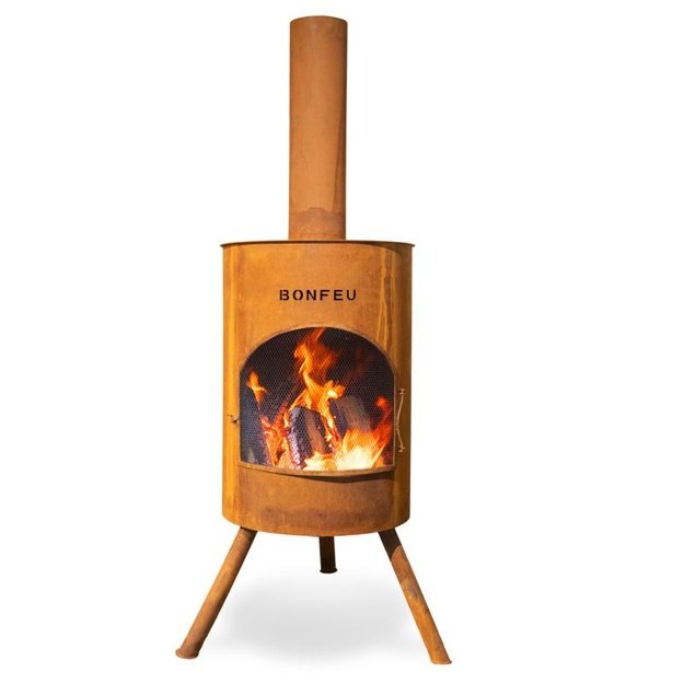 Bonfeu BonTon 50 lauko židinys, rūdžių spalvos