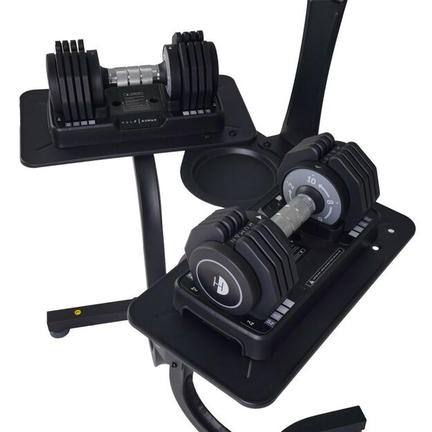 „Half Human“ reguliuojamas gumuotų hantelių stovas 1