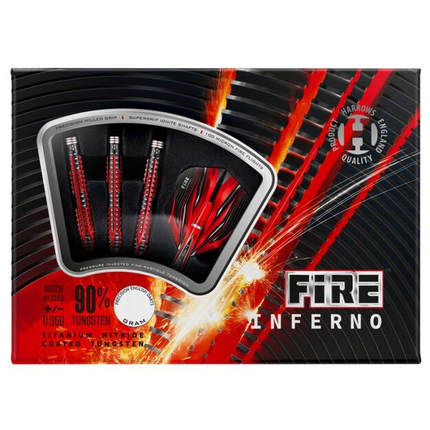 Harrows Fire Inferno 90% steeltip smiginio strėlytės  1