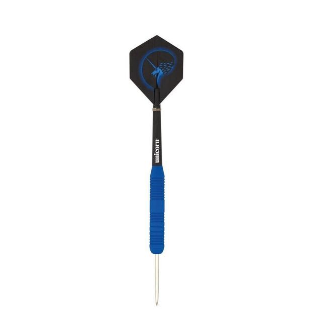 Unicorn Core Plus Blue Rubberised Brass steeltip strėlytės