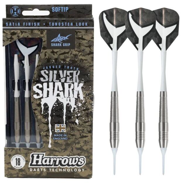 Harrows Silver Shark Softip smiginiai