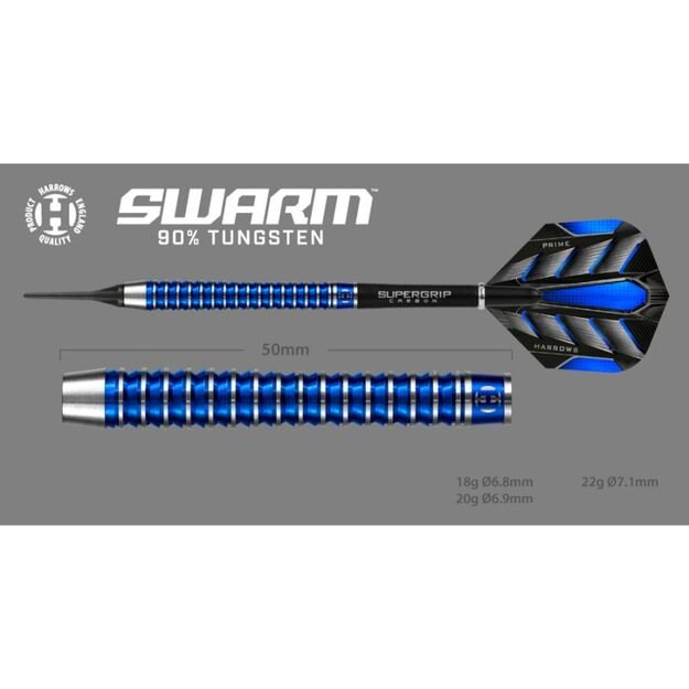 Harrows Swarm 90% softip strėlytės 13
