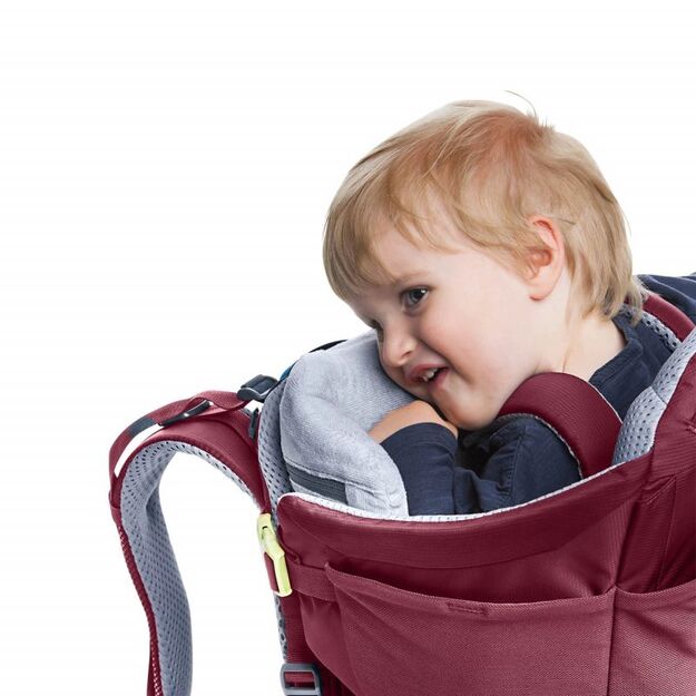 Deuter Kid Comfort Maron patogi, saugi ir ergonomiška vaikiška nešioklė 8