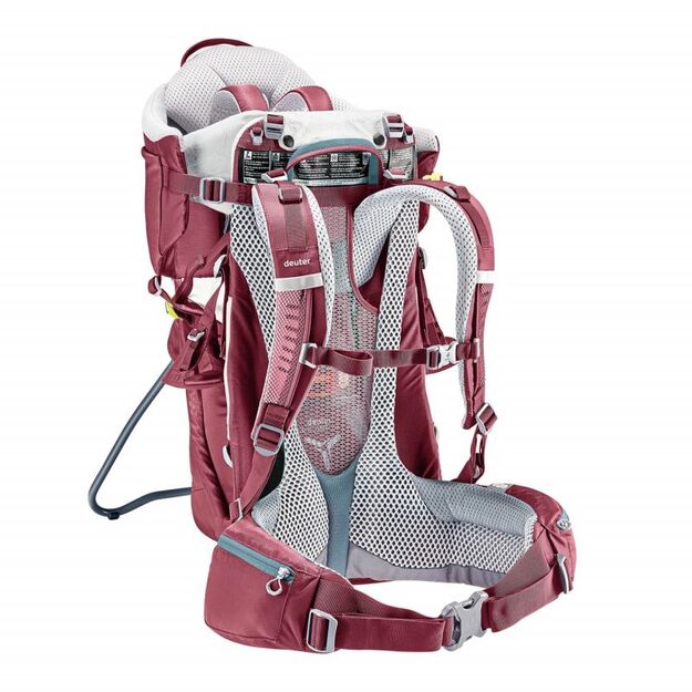 Deuter Kid Comfort Maron patogi, saugi ir ergonomiška vaikiška nešioklė 12