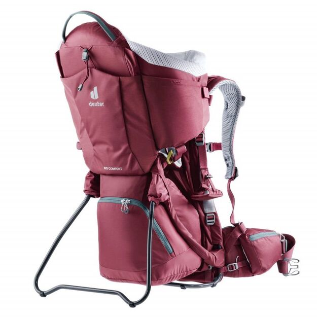 Deuter Kid Comfort Maron patogi, saugi ir ergonomiška vaikiška nešioklė