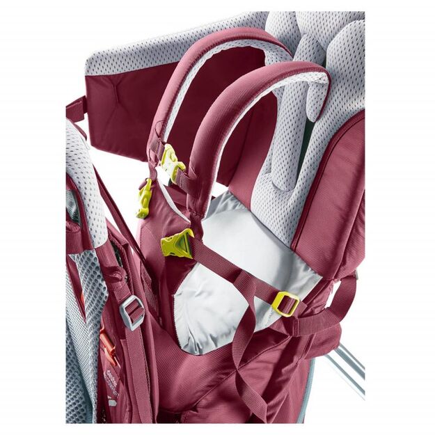 Deuter Kid Comfort Maron patogi, saugi ir ergonomiška vaikiška nešioklė 1