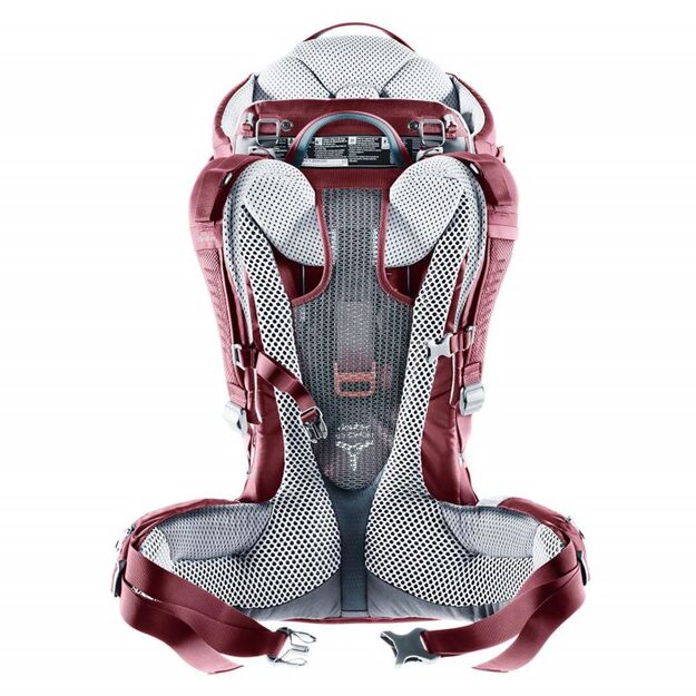 Deuter Kid Comfort Maron patogi, saugi ir ergonomiška vaikiška nešioklė 11