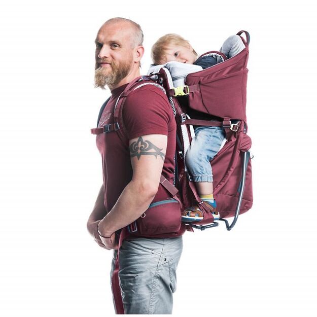 Deuter Kid Comfort Maron patogi, saugi ir ergonomiška vaikiška nešioklė 10