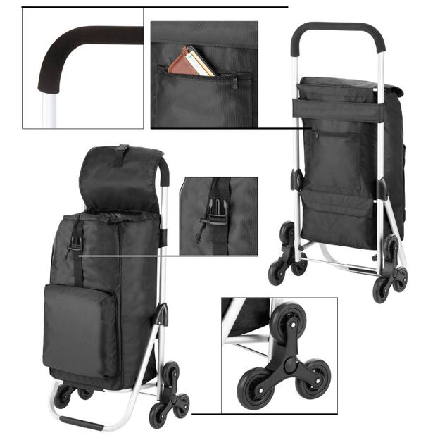 Expert Premium 6 ratukų pirkinių vežimėlis 11