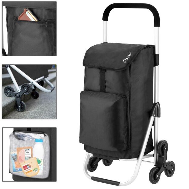 Expert Premium 6 ratukų pirkinių vežimėlis 12