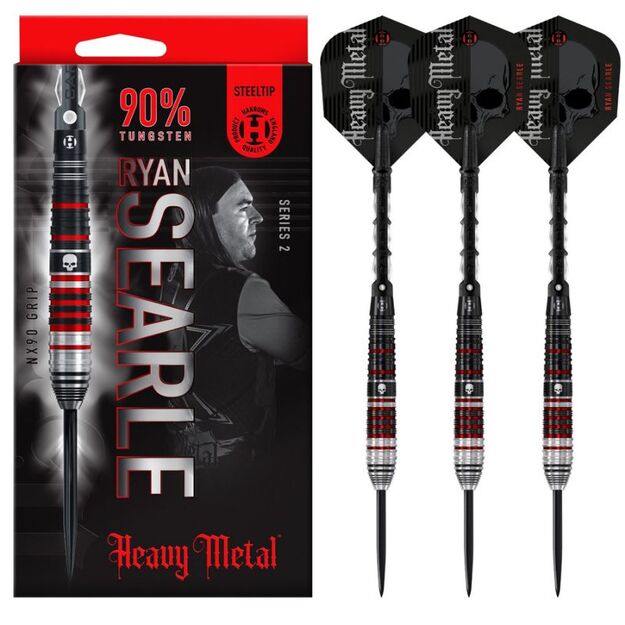 Harrows Heavy Metal Ryan Searle 2 90% steeltip smiginio strėlytės