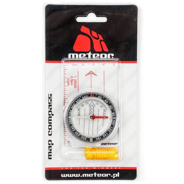 Compass Ruler 85mm – skaidrus plastikinis kompasas 5