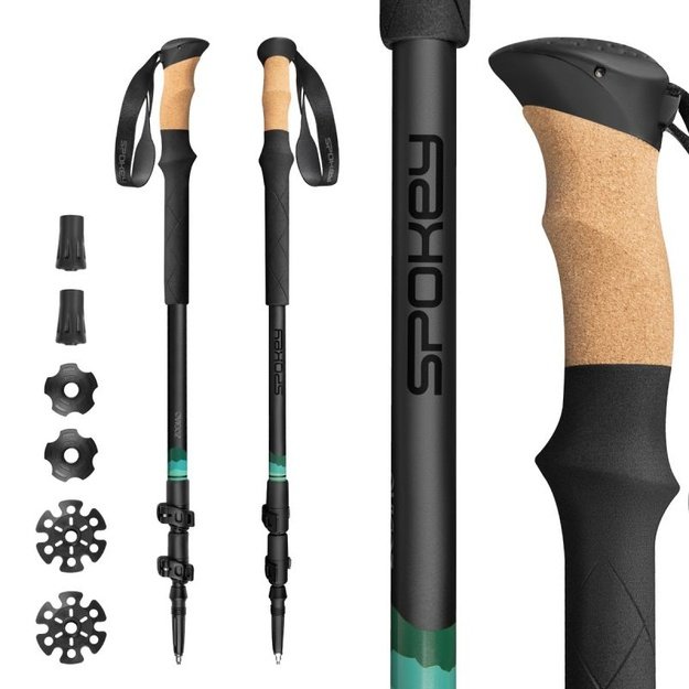 Spokey Zodiac trekingo lazdos, 105–135 cm