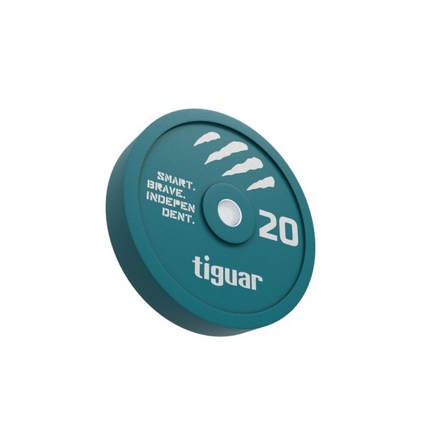 tiguar Color Rubber Bumper spalvotas guminis svorio diskas, 20 kg