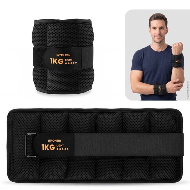 Spokey ACTIVE FORM riešų ir kulkšnių svarmenys, 2 x 1 kg