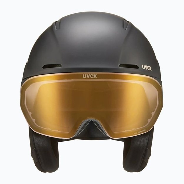 Uvex Ultimate Horizon MIPS slidinėjimo šalmas, juodas matinis