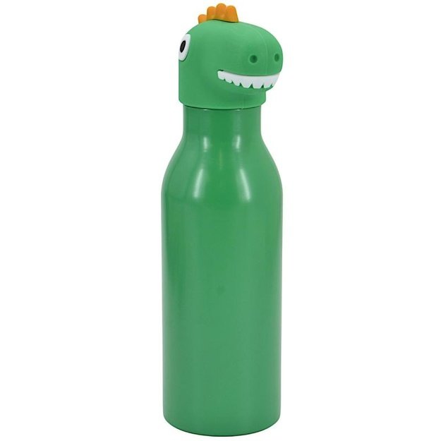 Stamina vaikiška termo gertuvė su dinozauru, 450 ml, žalia