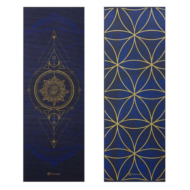 Double-sided jogos kilimėlis Gaiam Sun and Moon 6mm 63419 11