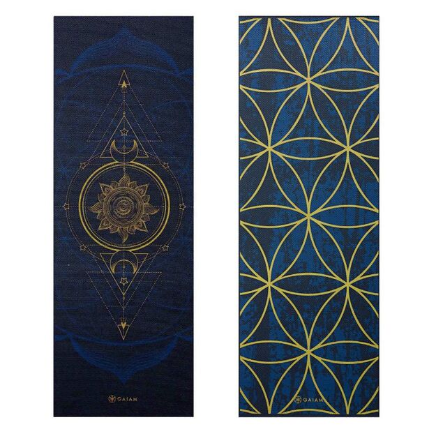 Double-sided jogos kilimėlis Gaiam Sun and Moon 6mm 63419 5