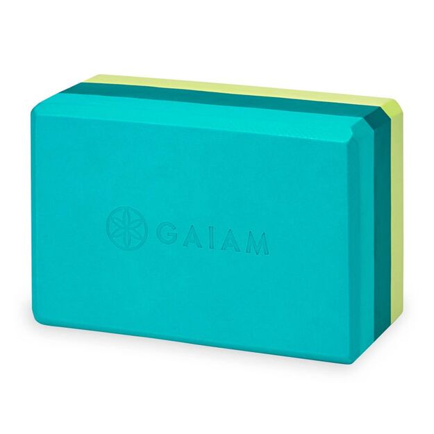 Gaiam Teal Tonal Tri joga blokas 4