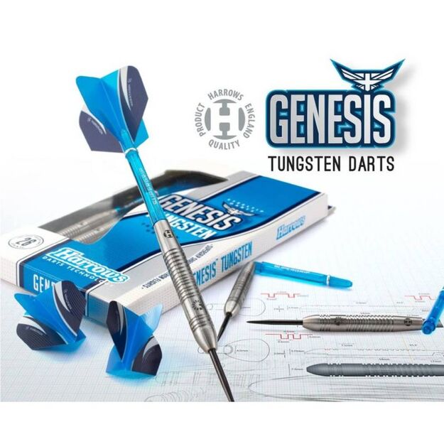 Harrows Genesis Tungsten Steeltip – preciziški volframo smiginiai 2