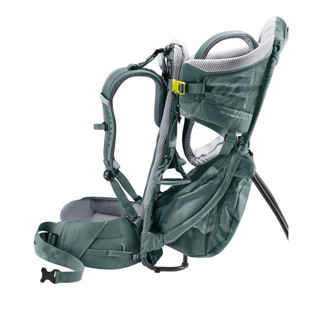 Deuter  Kid Comfort Active Teal  patogi ir saugi vaikiška nešioklė 4