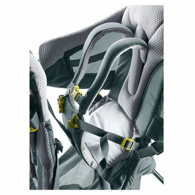 Deuter  Kid Comfort Active Teal  patogi ir saugi vaikiška nešioklė 6