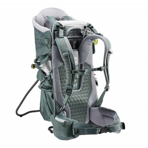 Deuter  Kid Comfort Active Teal  patogi ir saugi vaikiška nešioklė 8