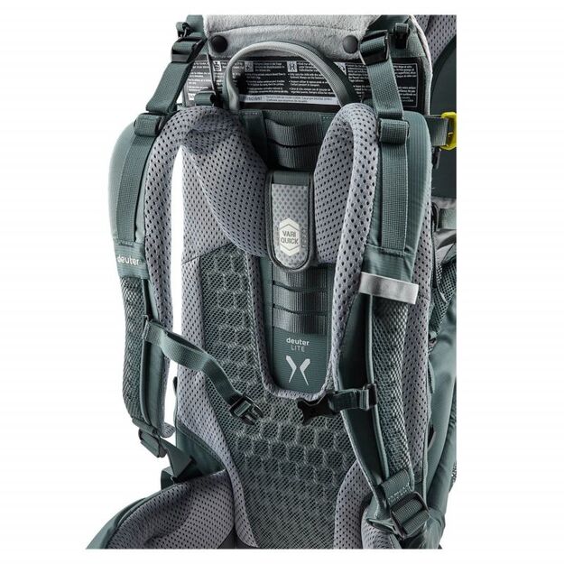 Deuter  Kid Comfort Active Teal  patogi ir saugi vaikiška nešioklė 7