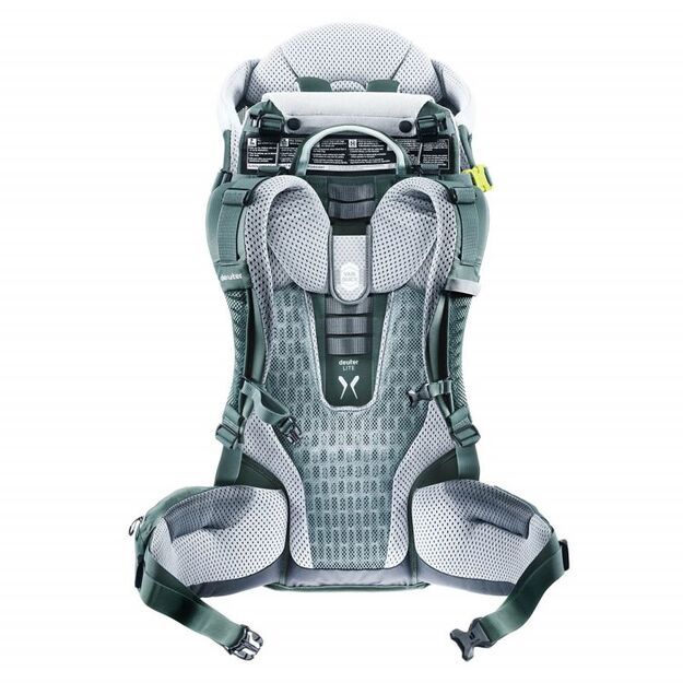 Deuter  Kid Comfort Active Teal  patogi ir saugi vaikiška nešioklė 2