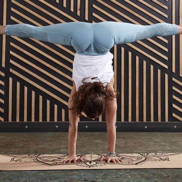 Gaiam Printed Cork Mandala 5 mm – ekologiškas kamštinis jogos kilimėlis 2