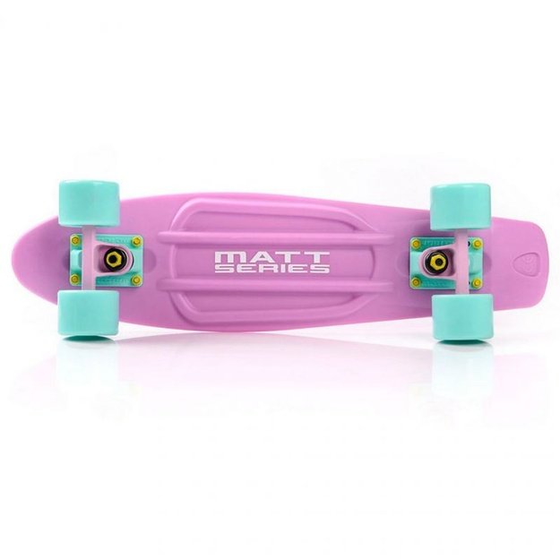 Plastikinė riedlentė Meteor Matt Pink Mint