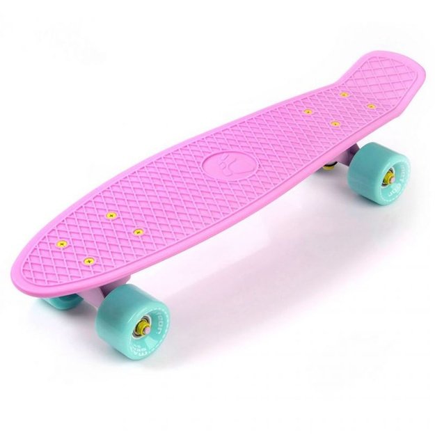 Plastikinė riedlentė Meteor Matt Pink Mint