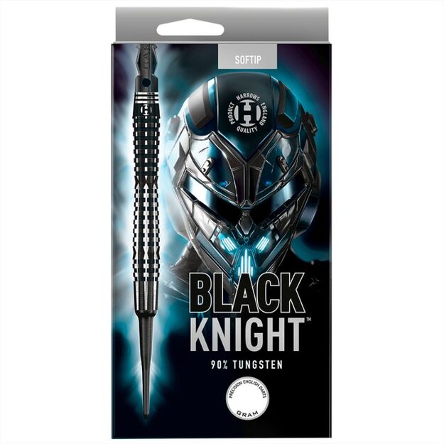 Harrows Black Knight 90% Softip – aukštos kokybės 90 % volframo smiginiai 20