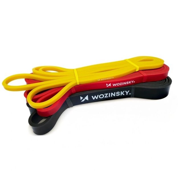 Wozinsky WGO-3 lateksinės pasipriešinimo juostos, 3 vnt.