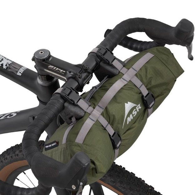 MSR Hubba Hubba Bikepack 1 – 1 vietos palapinė žalia / raudona / balta