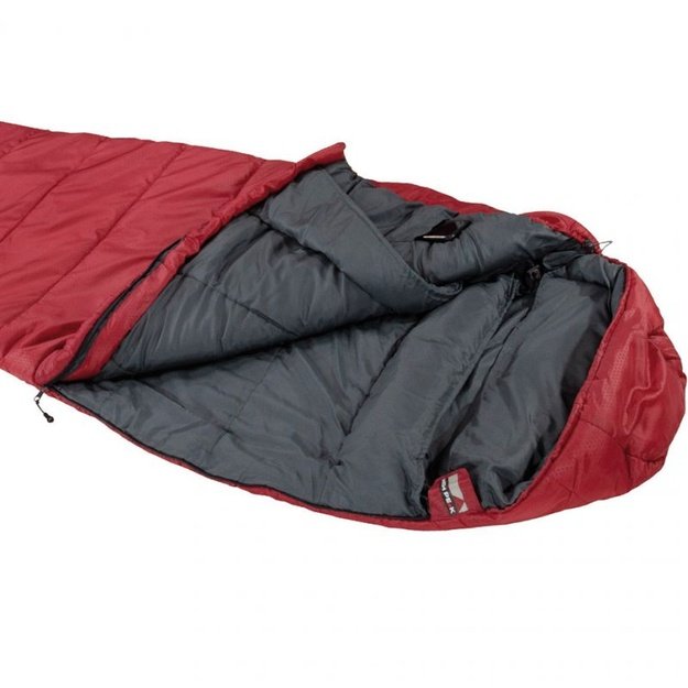 HIGH PEAK REDWOOD 3 MIEGMAIŠIS 220 × 80/50 CM, BORDO / PILKAS