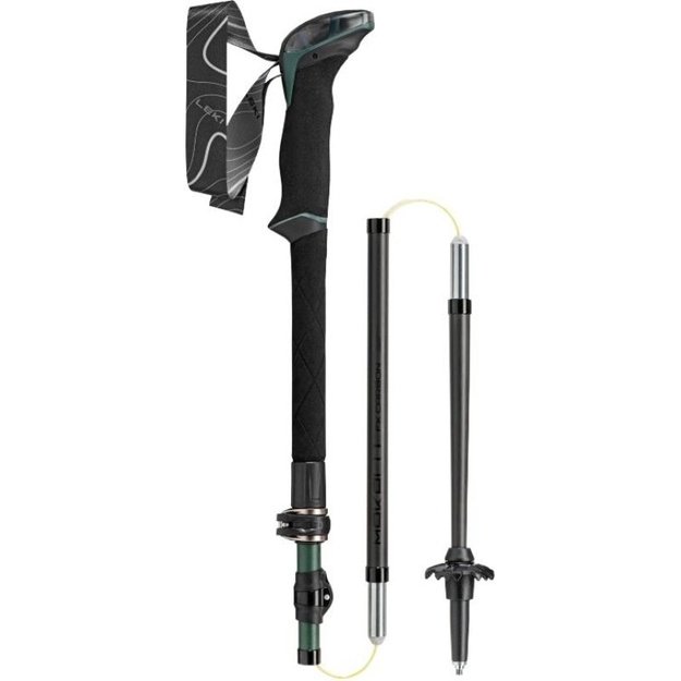 LEKI TR Makalu FX trekingo lazdos, 110–130 cm, žalios