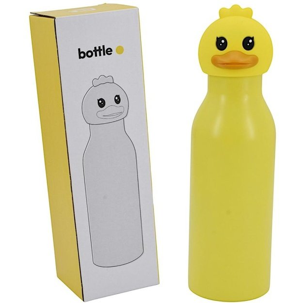 Stamina vaikiška termo gertuvė su ančiuku, 450 ml, geltona