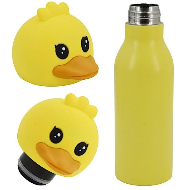 Stamina vaikiška termo gertuvė su ančiuku, 450 ml, geltona